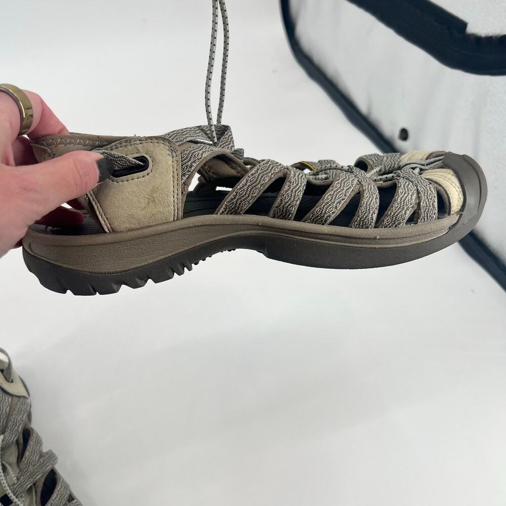Keen Women’s Whisper Sport Sandals 1018226 Brown beige Size 11 Waterproof hike - Picture 4 of 8